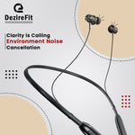 Load image into Gallery viewer, DezireFit In Ear Bluetooth Neckband, Deep Bass, Built-in Mic, Upto 28 Hrs Playtime Bluetooth Headset (Black, True Wireless)