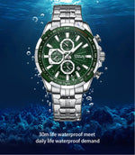 Load image into Gallery viewer, Stainless steel luxury watch with metal chain strap for men – premium stylish timepiece