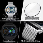 Load image into Gallery viewer, OneCloth Top Luxury LED Calendar Luminous Electronic Silicone Strap Quartz Digital Men's Watch