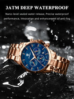 Load image into Gallery viewer, OneCloth 928 P928 Men Genuine Leather Stainless Band Quartz Watches Men's Reloj Business Waterproof Luminous Calendar Date Watch