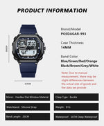 Load image into Gallery viewer, OneCloth 993 Top Luxury Silicone Strap Quartz Digital Men's Watch.