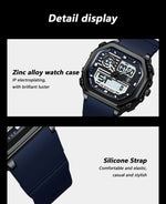 Load image into Gallery viewer, OneCloth 993 Top Luxury Silicone Strap Quartz Digital Men's Watch.