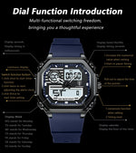 Load image into Gallery viewer, OneCloth 993 Top Luxury Silicone Strap Quartz Digital Men's Watch