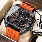 Load image into Gallery viewer, Men’s chronograph watch with silicone strap and premium sporty design timepiece