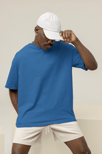 Load image into Gallery viewer, Basic Oversized T-shirt - Blue - OneCloth