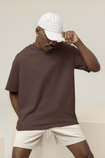 Load image into Gallery viewer, Basic Oversized T-shirt - Brown - OneCloth