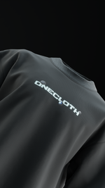 Load image into Gallery viewer, Space Traveller Puff print Oversized T-Shirt (Black)