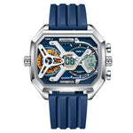 Load image into Gallery viewer, Sporty chronograph watch with silicone strap for men