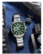 Load image into Gallery viewer, OneCloth 2305 Premium Men’s Luxury Watch – Stainless Steel, Date Display, Waterproof Quartz Movement
