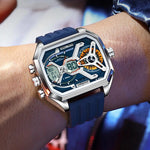 Load image into Gallery viewer, POEDAGAR E106 Top Luxury Men Clock LED Calendar Luminous Man Wristwatch Electronic Silicone Strap Quartz Digital Men&#39;s Watches
