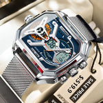 Load image into Gallery viewer, OneCloth Top Luxury LED Calendar Luminous Electronic Silicone Strap Quartz Digital Men&#39;s Watch
