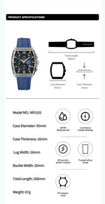 Load image into Gallery viewer, NF6101 Branded Watches Wholesale Mens Style Chronograph Analog Original Quartz Wristwatches for Men
