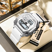 OneCloth 993 Top Luxury Silicone Strap Quartz Digital Men's Watch.