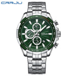Load image into Gallery viewer, CRRJU 2305 Men&#39;s Quartz Watches Fashion Business Multifunction Chronograph with Auto Date and Luminous Hands
