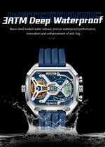Load image into Gallery viewer, POEDAGAR E106 Top Luxury Men Clock LED Calendar Luminous Man Wristwatch Electronic Silicone Strap Quartz Digital Men&#39;s Watches

