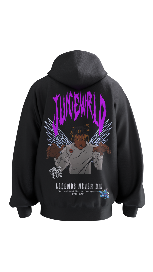 JuiceWrld Oversized Hoodie - Black