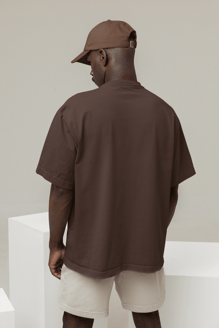 Basic Oversized T-shirt - Brown - OneCloth