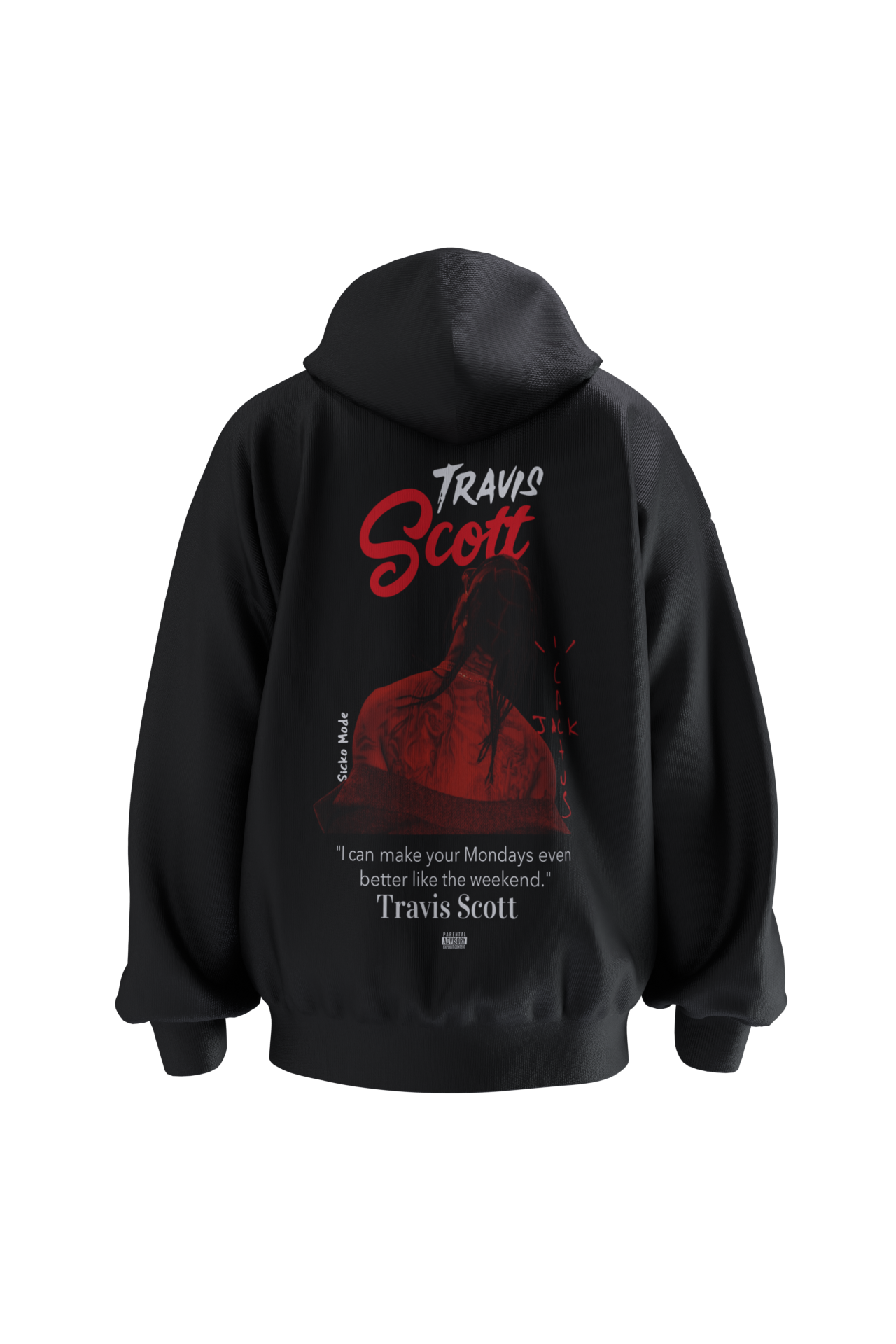 Red travis scott hoodie 2025