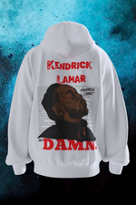 Load image into Gallery viewer, kendrick lamar Damn Oversized Hoodie - White
