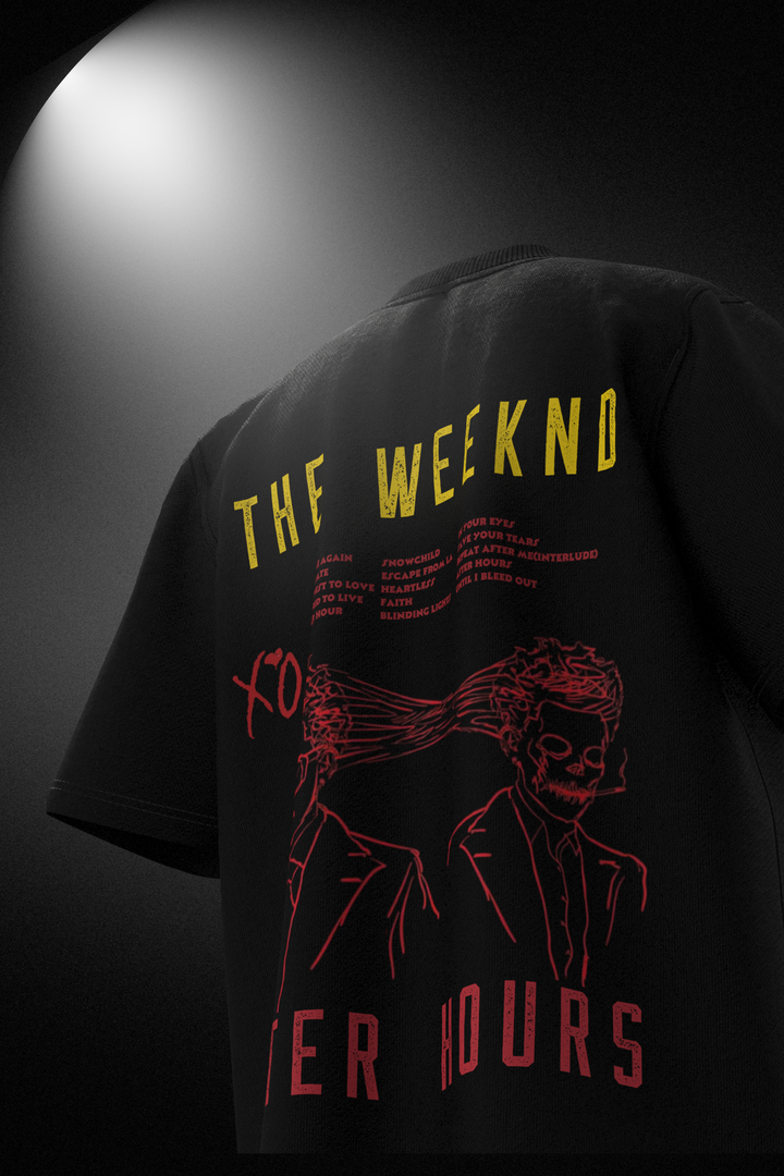 the weeknd oversized t-shirt