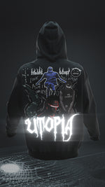 Load image into Gallery viewer, Travis Scott Oversized Hoodie (Black) - Reflective Edition
