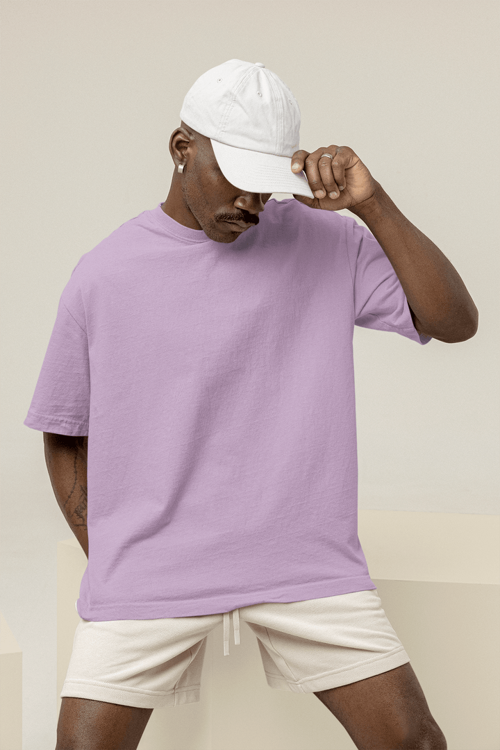 Basic Oversized T-shirt - Lavender - OneCloth