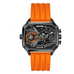 Load image into Gallery viewer, Premium silicone strap chronograph watch with multi-function dial and modern sporty look