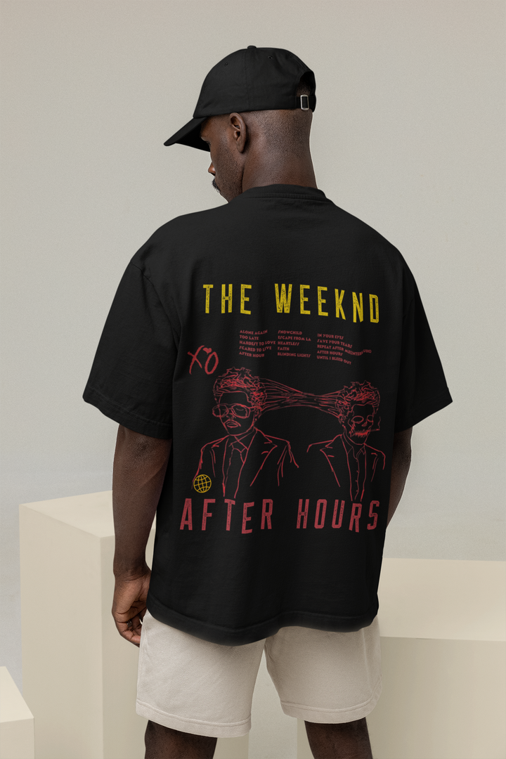 the weeknd oversized t-shirt